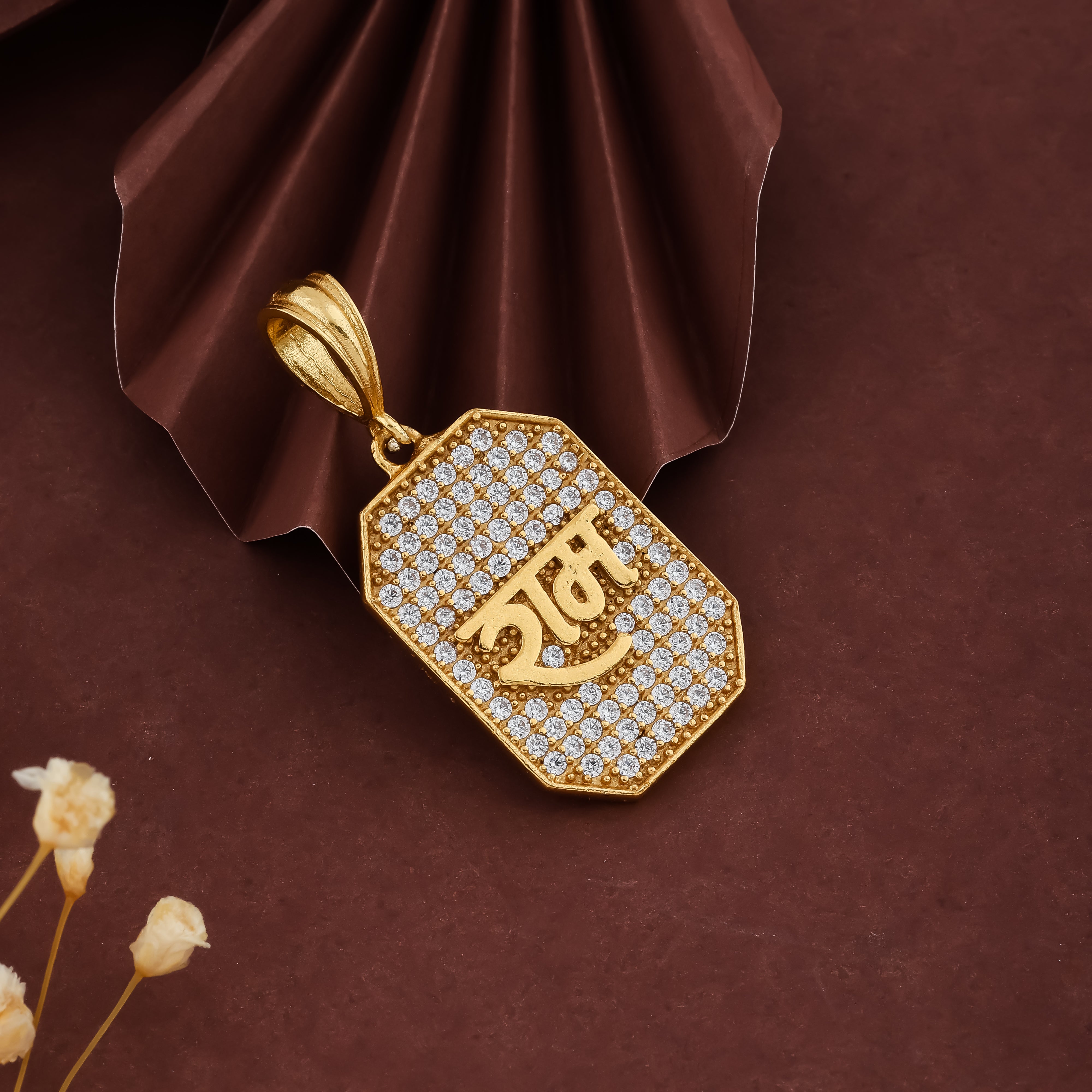 Grab Ram Gold Diamond Pendant – Premium Craftsmanship Zuveri