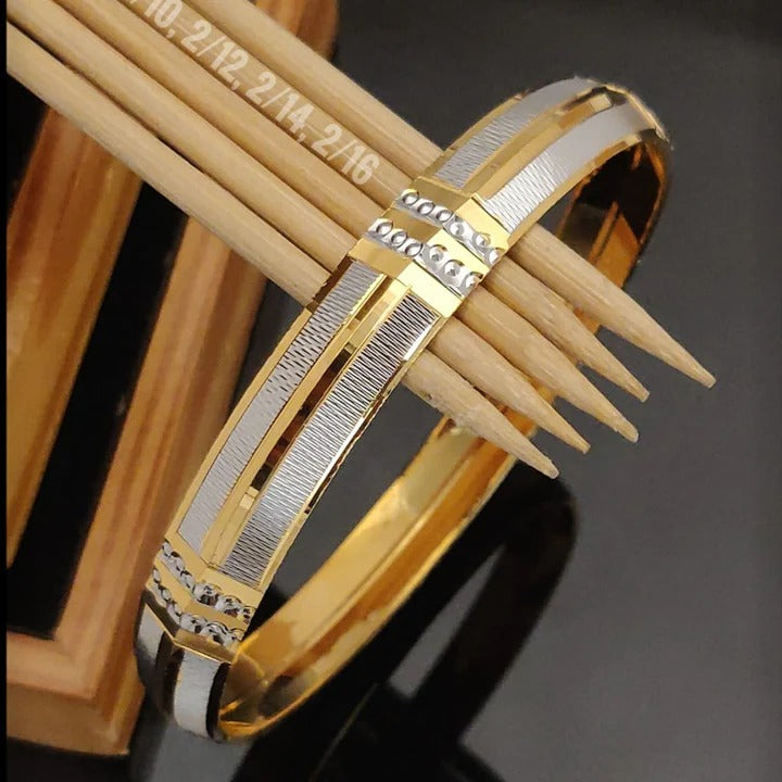 Grab Casual Gold-Silver Kada for Men – Shop Now Zuveri