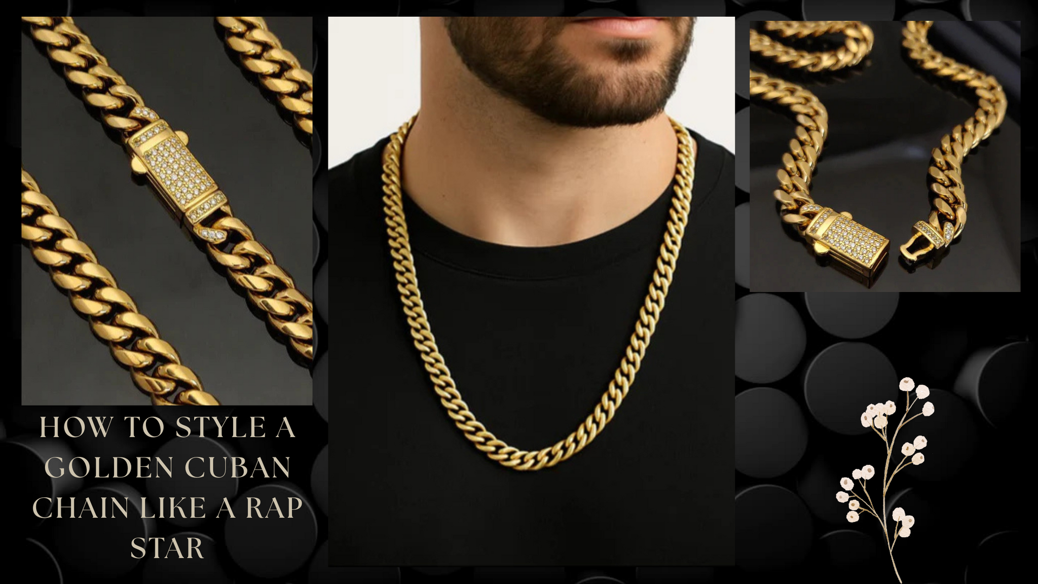 How to Style a Golden Cuban Chain Like a Rap Star