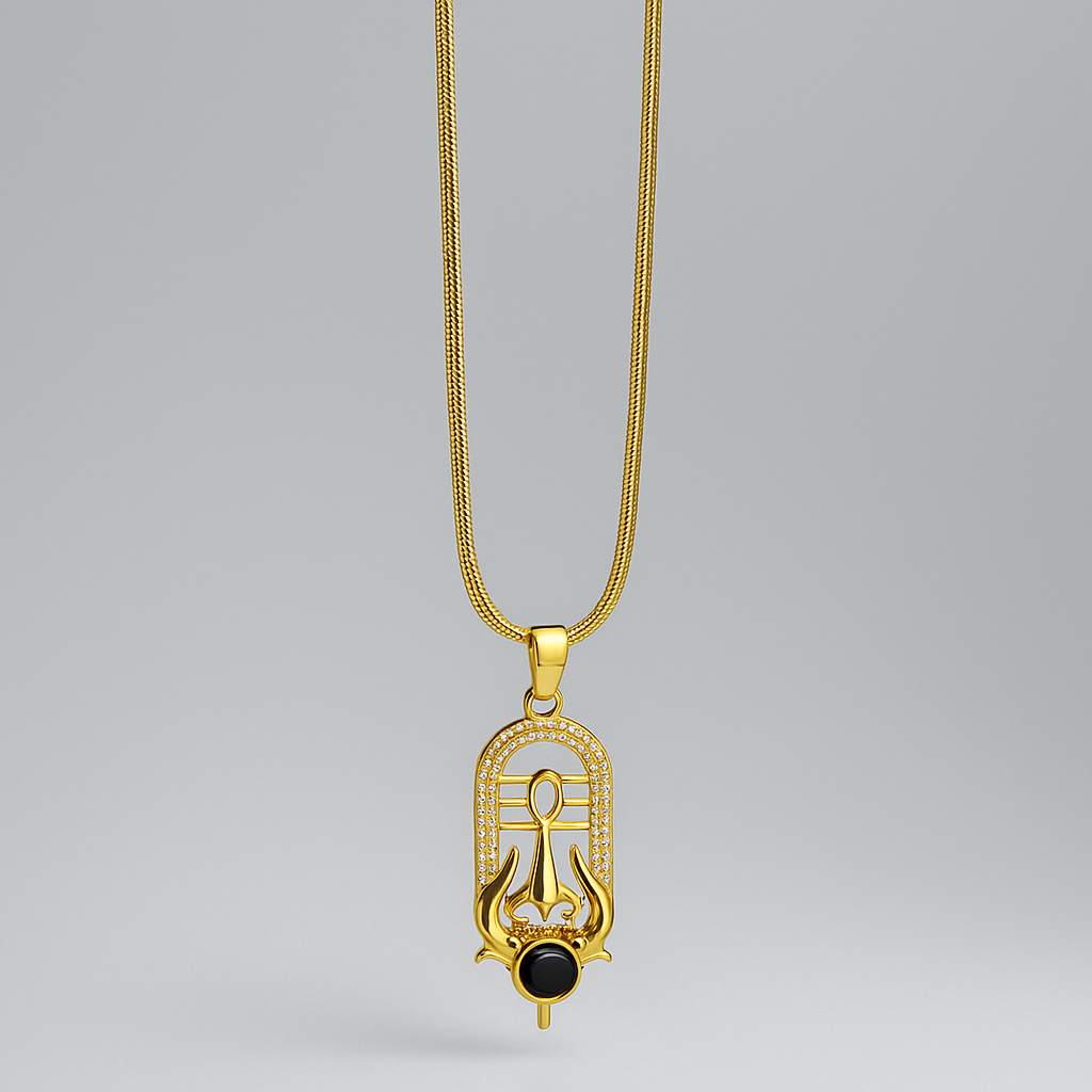 Trishul Pendant With Snack Chain