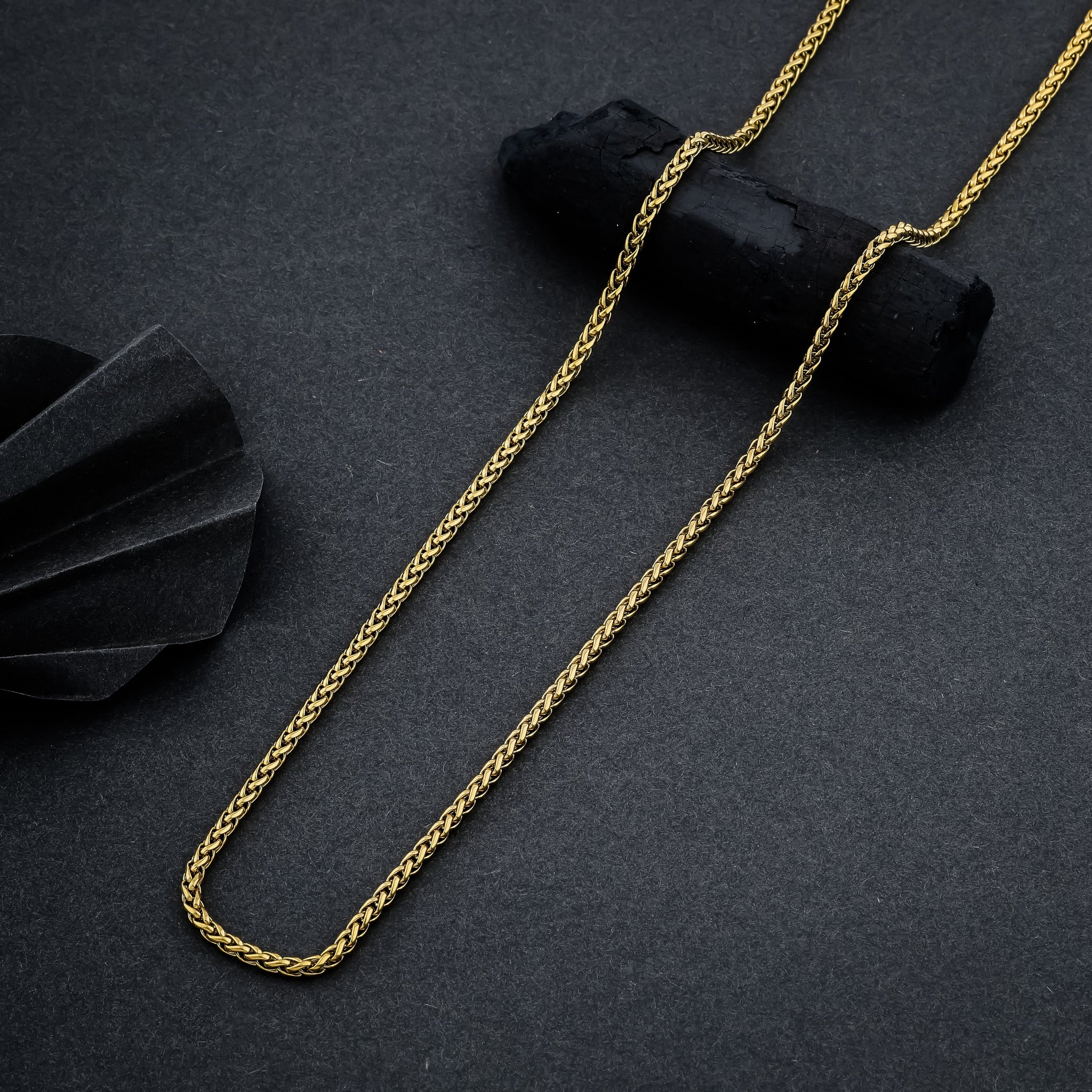 Mens Gold Chain-001 (3MM)