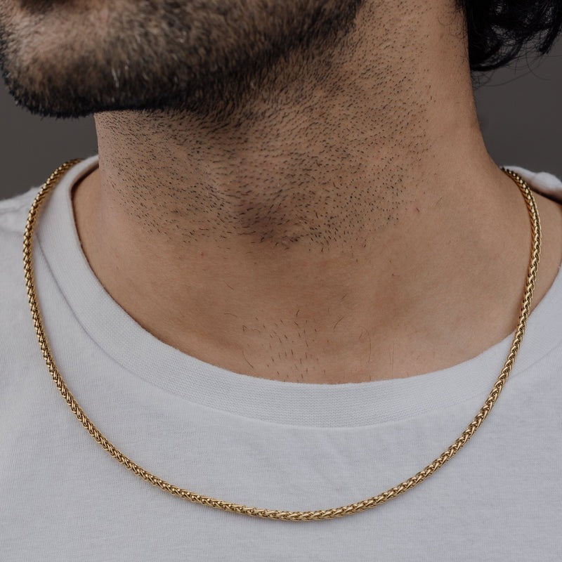 Mens Gold Chain-001 (3MM)