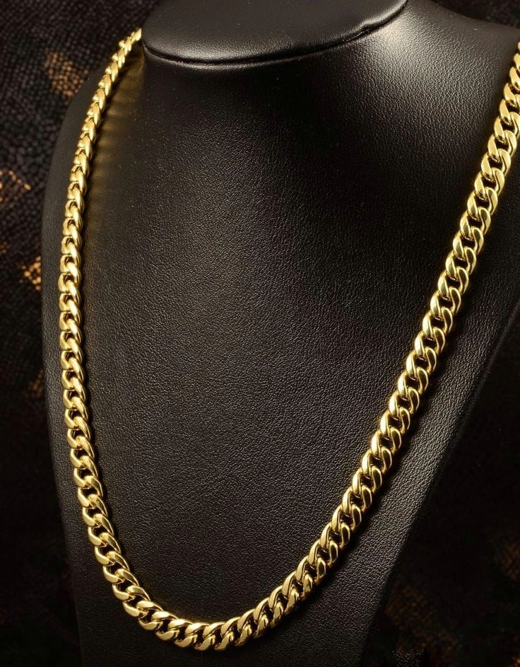 Cuban Link Men'S Golden Chain