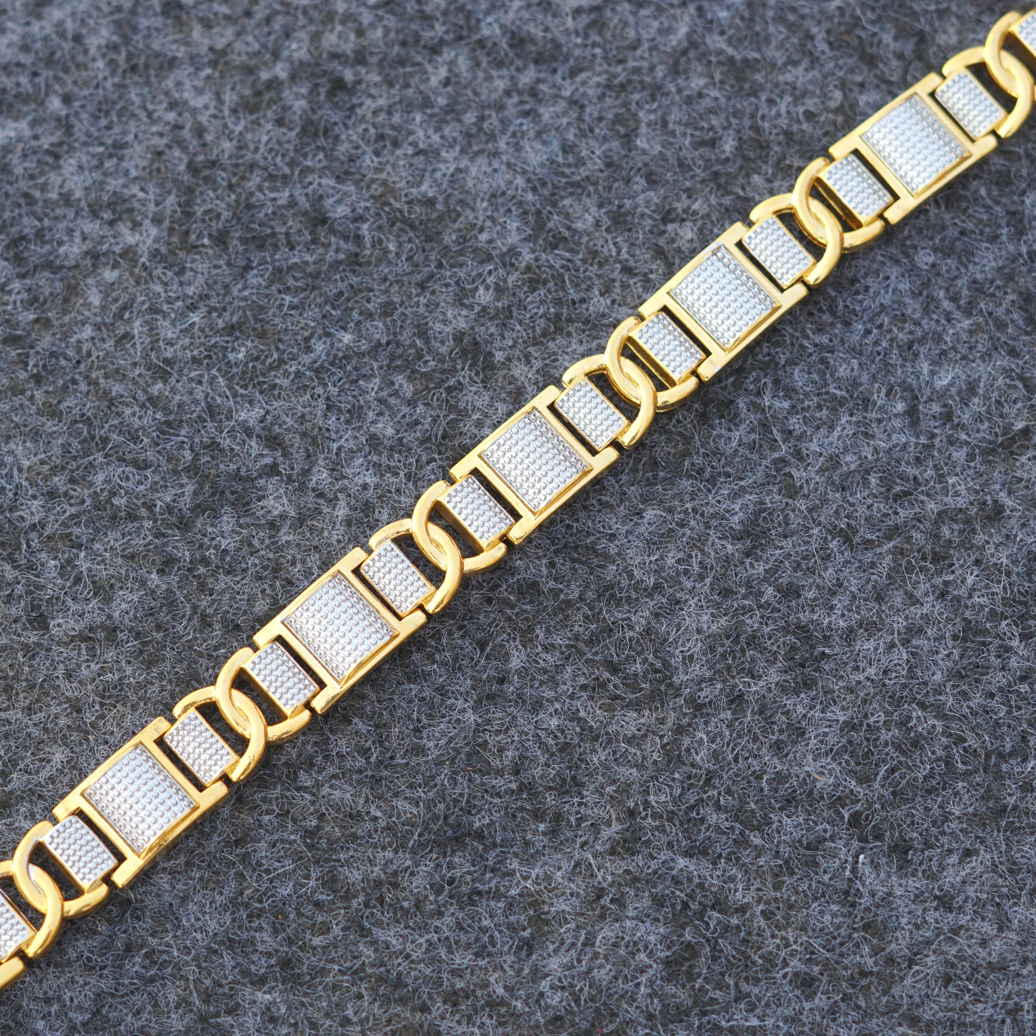 Denim Gold & Silver Loose Bracelet