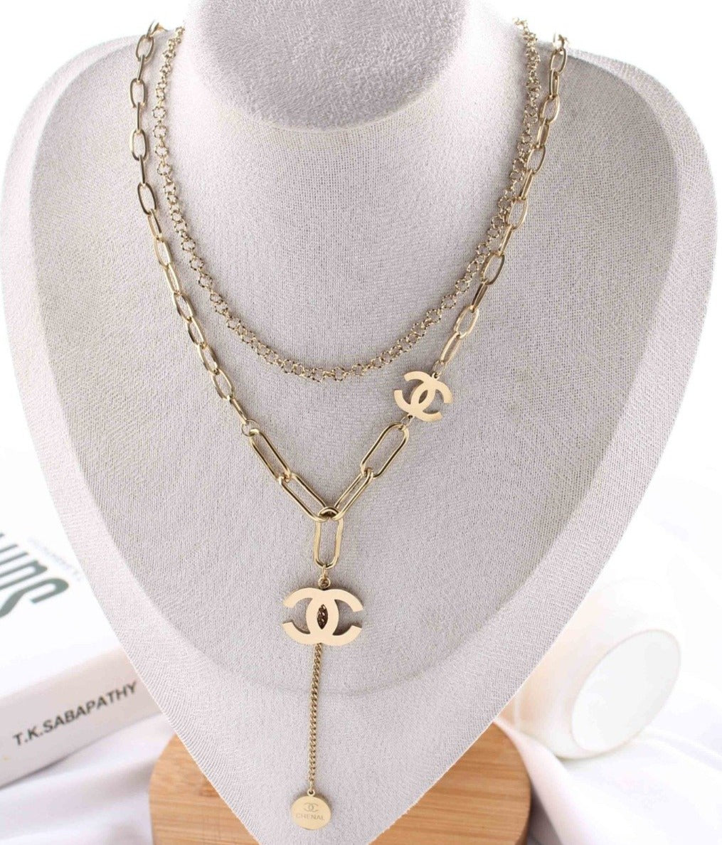 Two Layered Gold Necklace