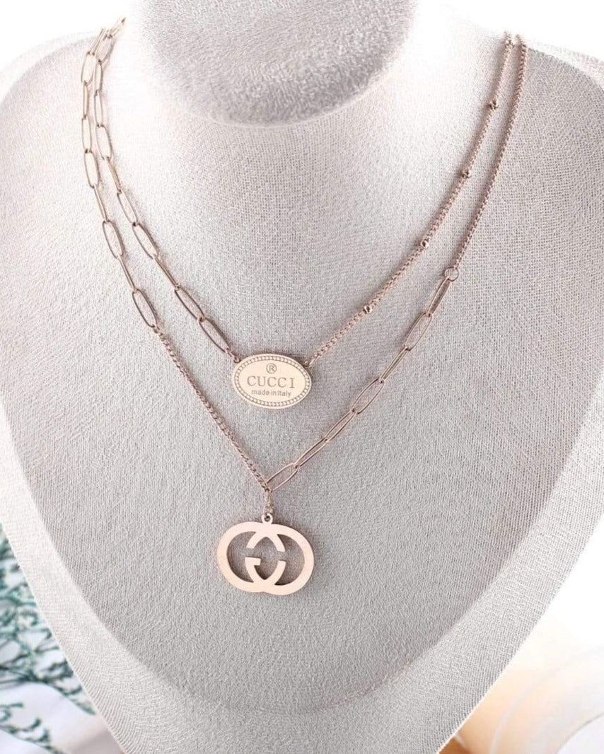 Neon Rose Gold Necklace